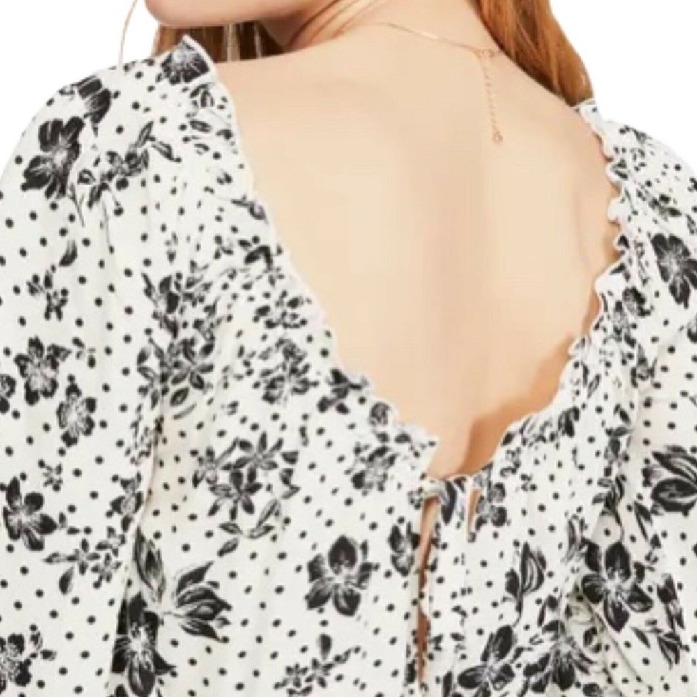 Free People One On One White Floral Date Bodysuit - Picture 4 of 5